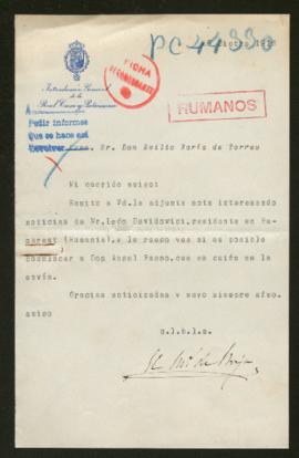 Expediente de Leon Davidovici