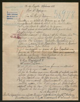 Expediente de Gabrielle Modestine Lemaire Dérosier