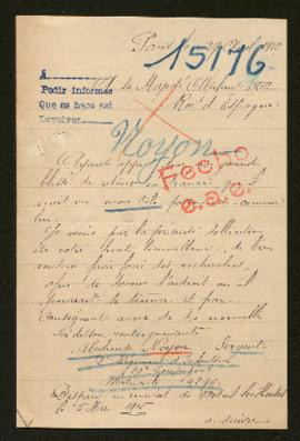 Expediente de Alphonse Noyon