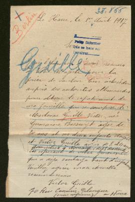 Expediente de la familia Guille Bossuyt