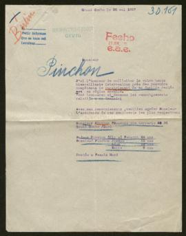 Expediente de la familia Pinchon Fauxvot