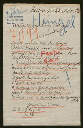Expediente de Albert Heinzel