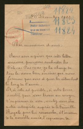Expediente de Emile Raymond Suisse, Jean Jacques Scheidecker y Paul Michel Tiberghien