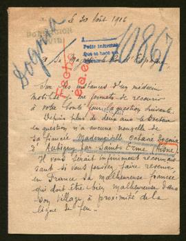 Expediente de Octavie Dognia