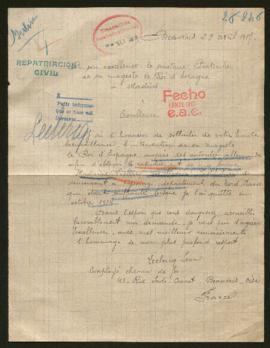 Expediente de madame Léon Leclercq Séverin