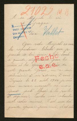 Expediente de Arsène Vallet y Léon Cesbron