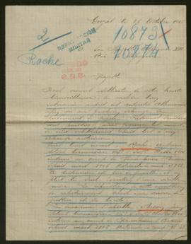 Expediente de Antoine Roche y Jean Begon