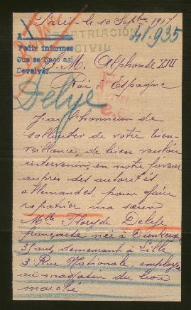 Expediente de Flore Delye