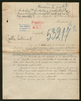 Expediente de madame Adrienne Carette Lustresnant