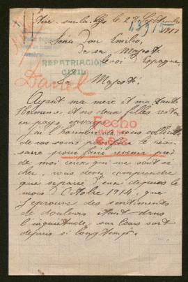 Expediente de la familia Marcq Mahiez y de madame veuve Danel Boidin