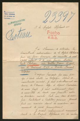 Expediente de la familia Choteau Graux