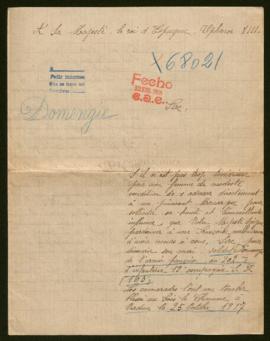 Expediente de Alfred Domengie