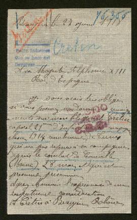 Expediente de Joseph Crétin