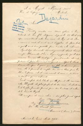 Expediente de André Dejardin