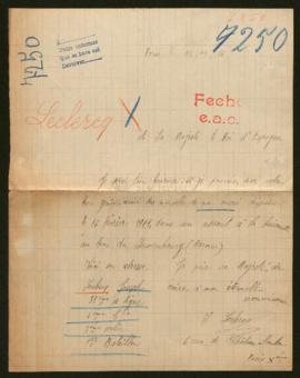 Expediente de Joseph Leclercq