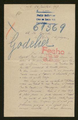 Expediente de Paul Léon François Godelier