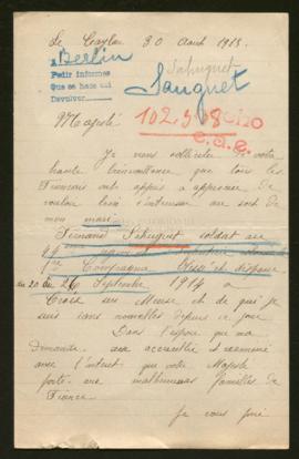 Expediente de Fernand Sahuguet