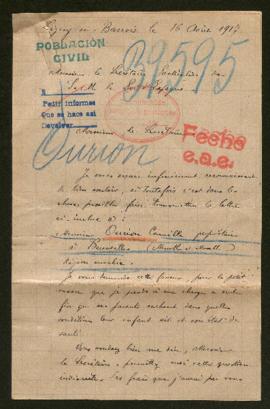 Expediente de Camille Ourion