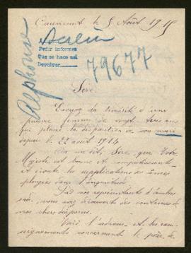 Expediente de Edmond Alphonse