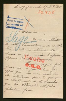 Expediente de Louis Léon Sage