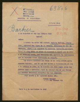 Expediente de Auguste Barbier