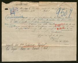 Expediente de la familia Cordonnier Landuyt, mademoiselle Maintigneux y mademoiselle Bourdot