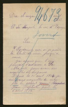 Expediente de Jean Baptiste Jovert