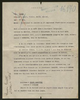 Expediente de Henri Victor Emile Albert Roger y de Roger Lescuyer