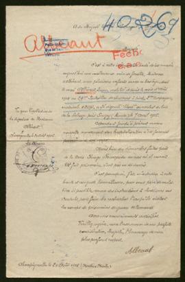 Expediente de Lucien Albeaut