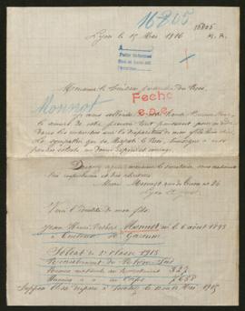 Expediente de Jean Henri Robert Monnot
