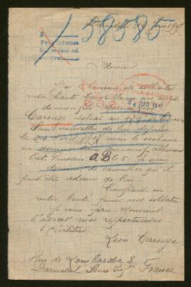 Expediente de Maurice Léon Carouge