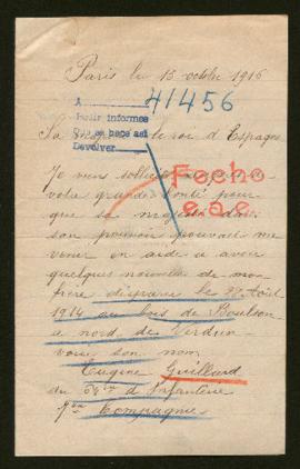 Expediente de Eugène Guillard