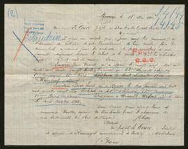 Expediente de Jean Vincent Laudrin y Pierre Louis Laudrin