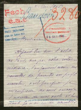 Expediente de Joseph Baudoin y esposa