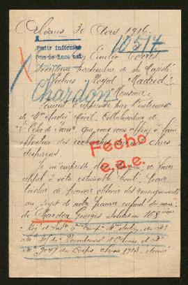 Expediente de Georges Chardon