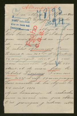 Expediente de Pierre Alamargot y François Dupuy