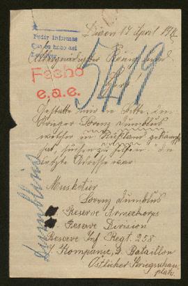 Expediente de Lorenz Dumblus