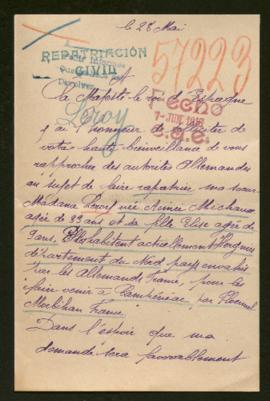 Expediente de Aimée Leroy Michaux