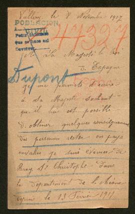 Expediente de Raoul Dupont