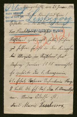 Expediente de Leo Leschczorz