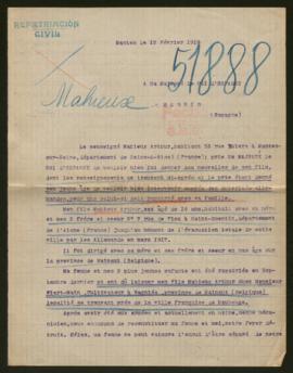 Expediente de Arthur Mahieux