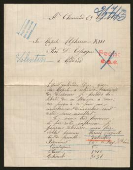 Expediente de Marius Auguste Valentin