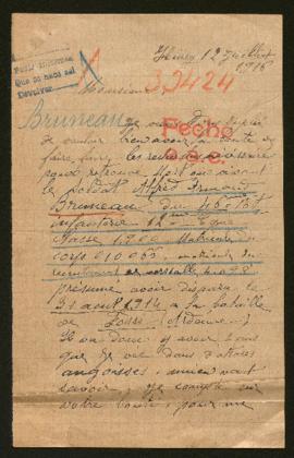 Expediente de Alfred Armaud Bruneau