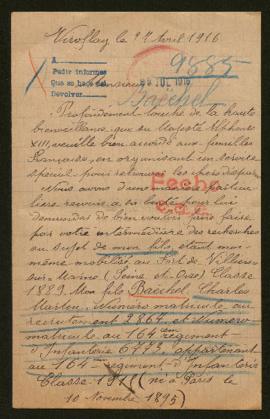 Expediente de Charles Martin Baëchel