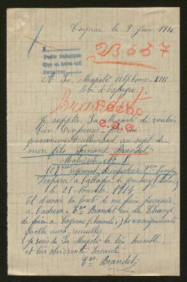 Expediente de Fernand Brandet