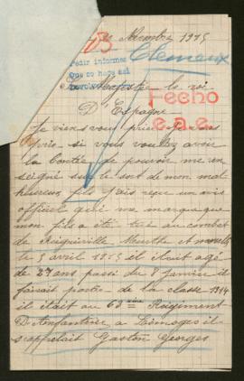 Expediente de Gaston Georges Clément