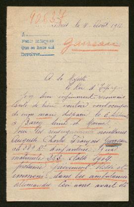 Expediente de Auguste Charles Garreau