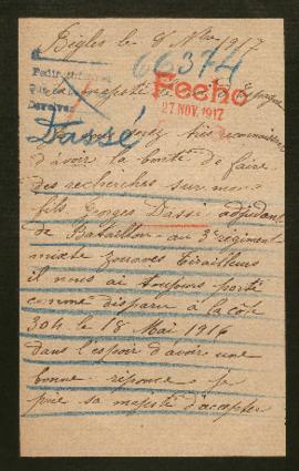 Expediente de Georges Dassè