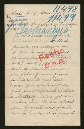 Expediente de Henri Marie Desmanéyes y Louis François Descoret