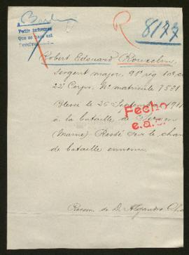 Expediente de Robert Edouard Rouxelin